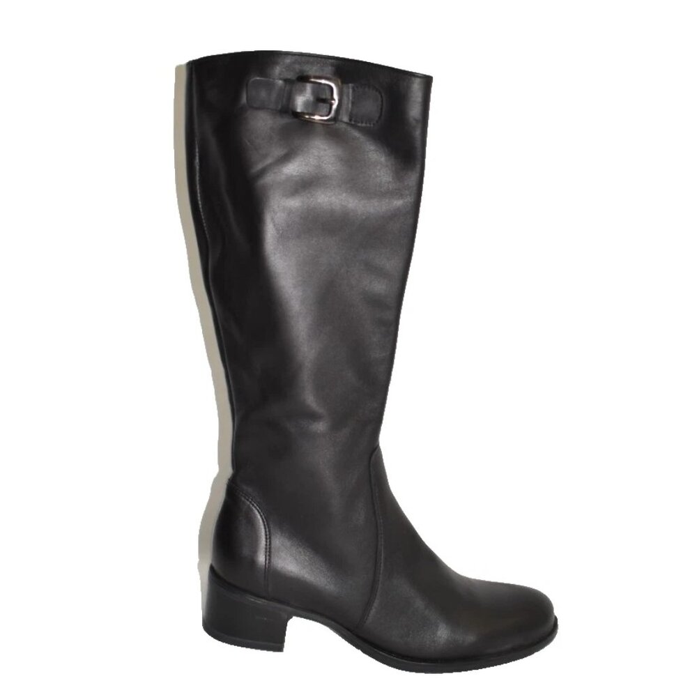 New! La Canadienne 9.5 Womens Poppie Waterproof Black Leather Riding Boot DD505